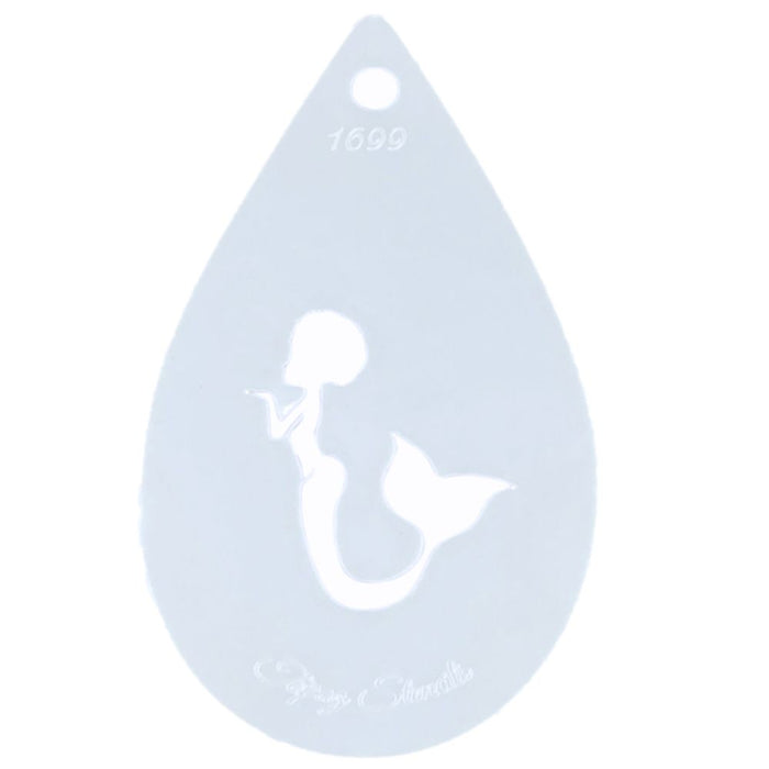 Topaz Stencils | Face Painting Stencil - Mermaid - Janice (01699)