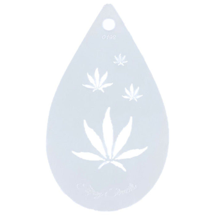 Topaz Stencils | Face Painting Stencil - Cannabis (0192)