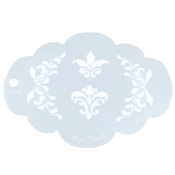 Topaz Stencils | Face Painting Stencil - Fleur Mirror Eyes (0329)