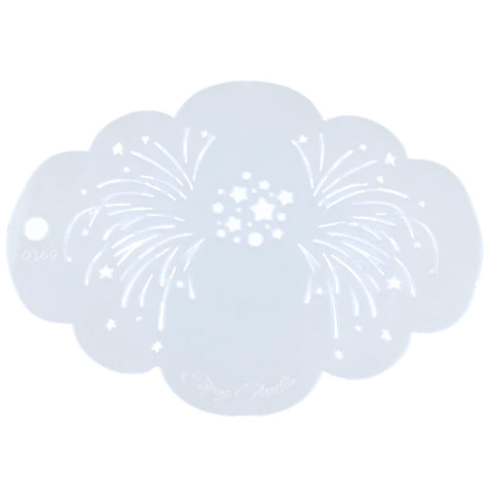 Topaz Stencils | Face Painting Stencil - Fireworks Mirror Eyes (0362)