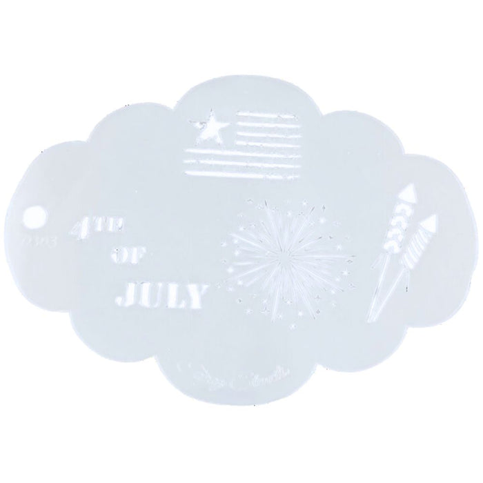 Topaz Stencils | Face Painting Stencil - 4th of July Elements (0363)