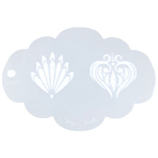 Topaz Stencils | Face Painting Stencil - Centerpieces - Goddess (0477)