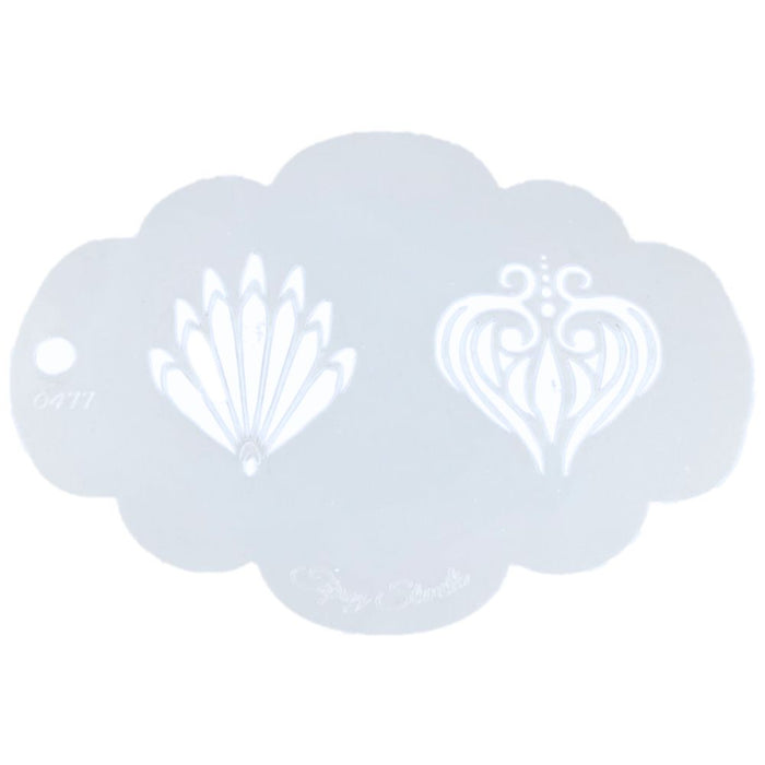 Topaz Stencils | Face Painting Stencil - Centerpieces - Goddess (0477)