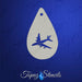 Topaz Stencils | Face Painting Stencil - Airplane (0746)