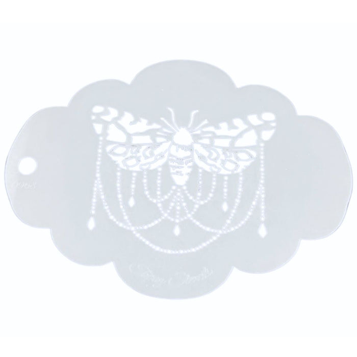 Topaz Stencils | Face Painting Stencil - Butterfly Moth - Marissa (0968)