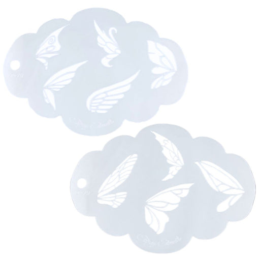 Topaz Stencils | Face Painting Stencil - Fairy Wings Set (0979)