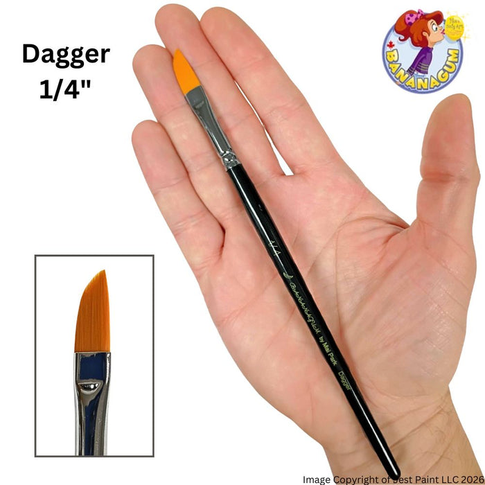 Bananagum | Face Painting Brush by Mai Park -  Dagger 1/4"