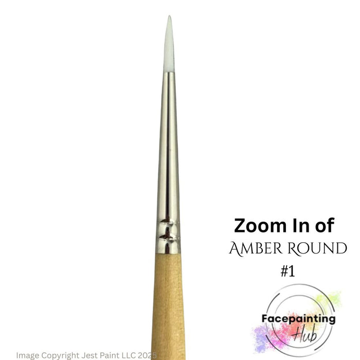 Face Painting Hub  | Face Painting Brush - Amber Round #1