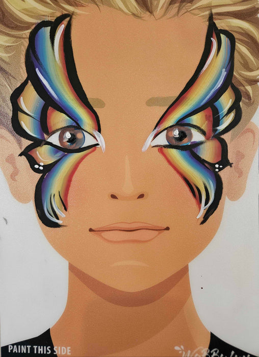 WABBY FUN | Face Painting Practice Board - A4 Front Facing - VINCE