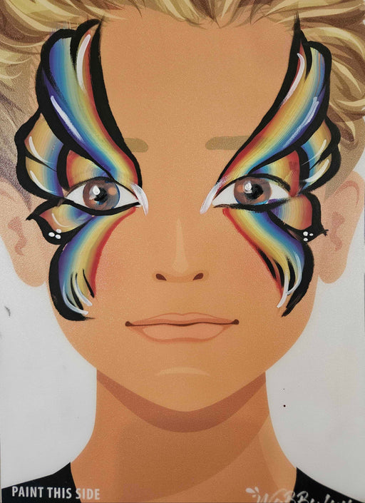 WABBY FUN | Face Painting Practice Board - A4 Front Facing - VINCE