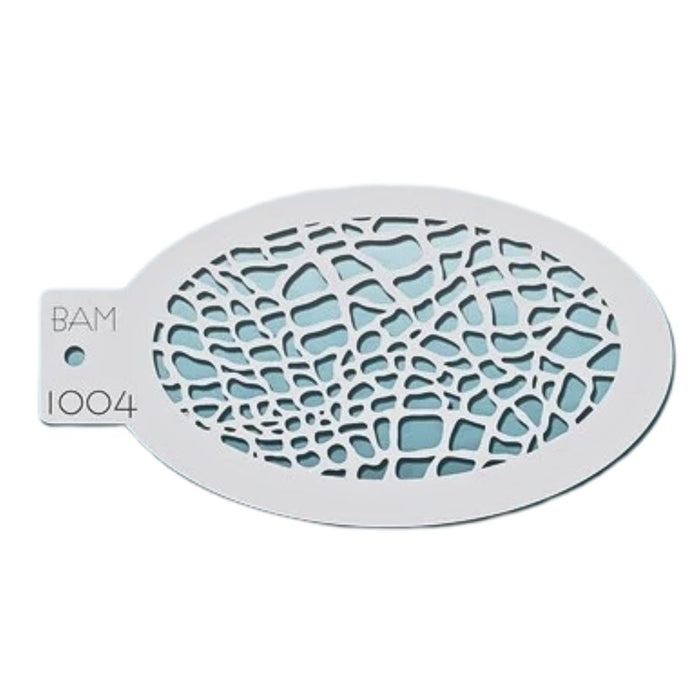 Bad Ass Mini 1004 - Face Painting Stencil - Lizard Skin