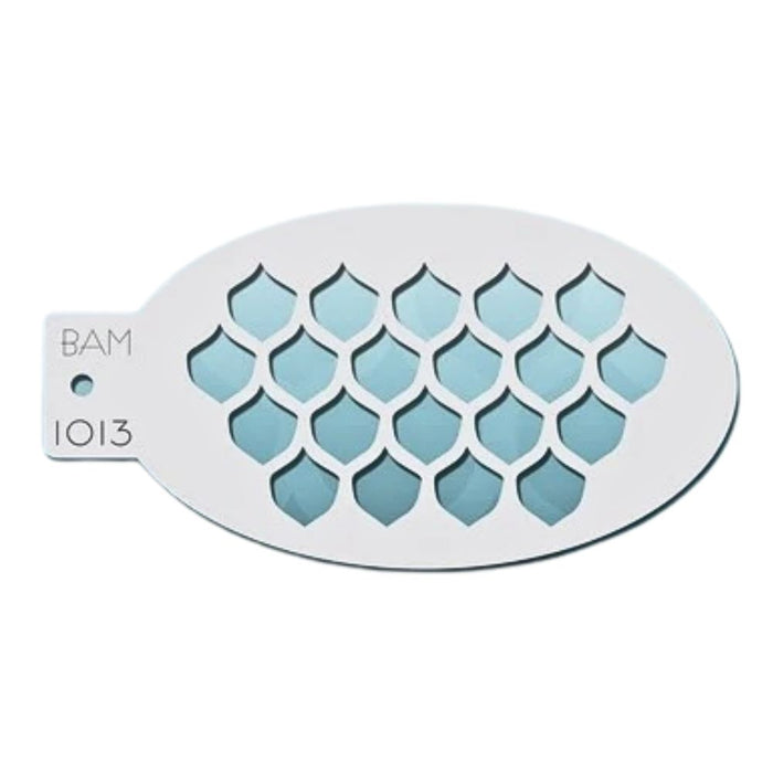 Bad Ass Mini 1013-Face Painting Stencil - Big Scales