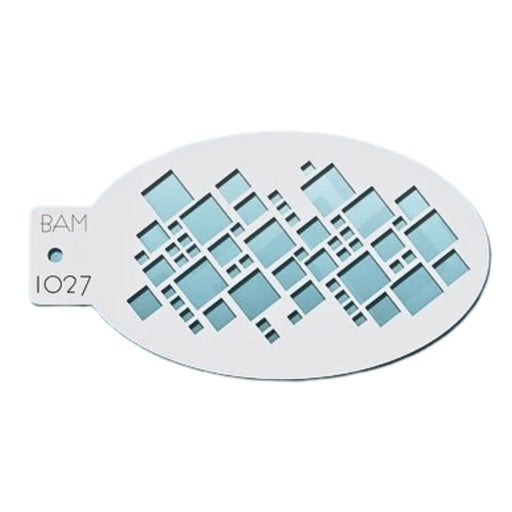 Bad Ass Mini 1027 - Face Painting Stencil - Digital Cubes