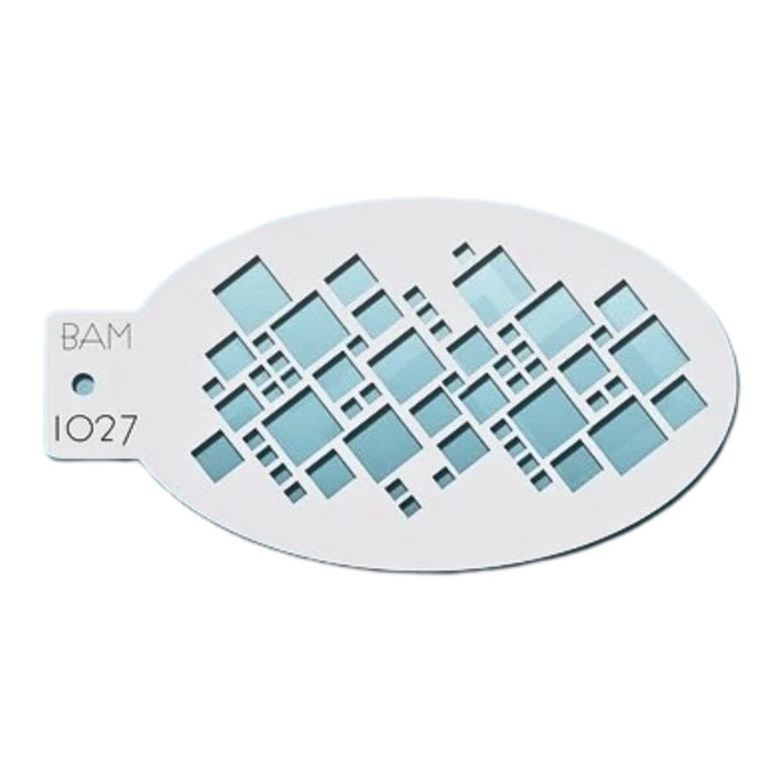 Bad Ass Mini 1027 - Face Painting Stencil - Digital Cubes