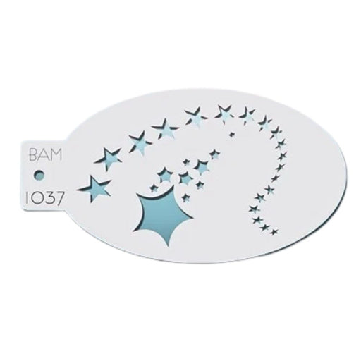 Bad Ass Mini 1037- Face Painting Stencil - Shooting Star
