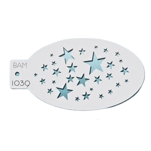 Bad Ass Mini 1039 - Face Painting Stencil - Stars