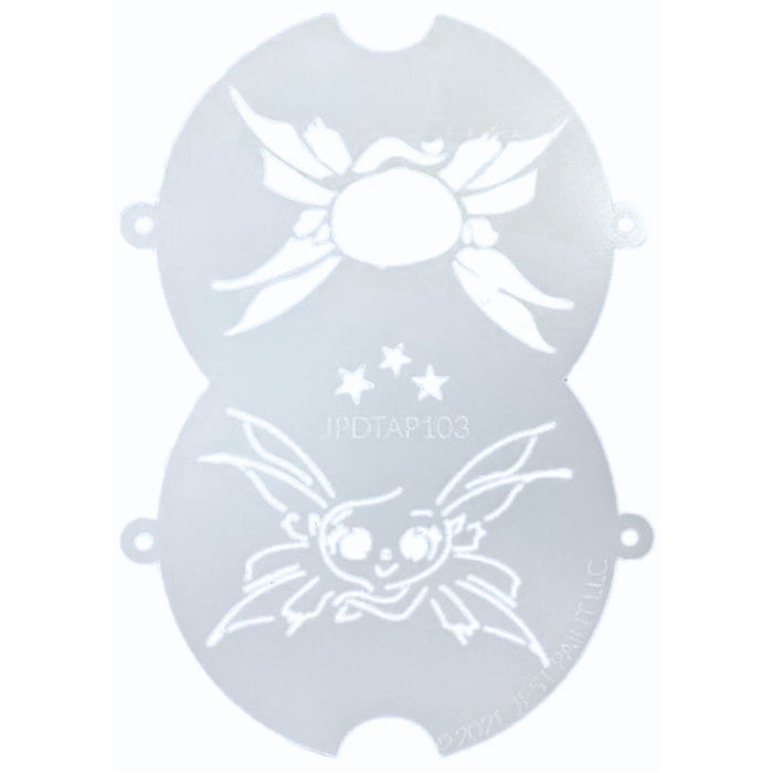 JPDTAP 103 Face Painting Double Stencil - Big Eyes Fairy