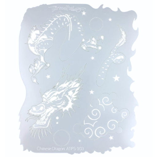 Tattoo Pro 103 - Body Painting Stencil - Chinese Dragon