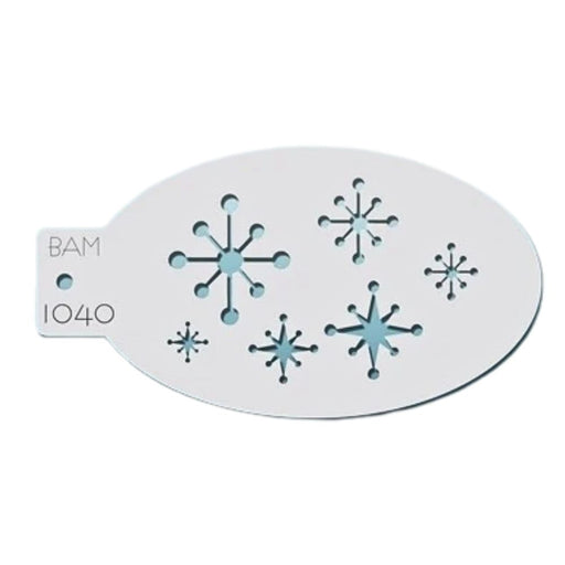 Bad Ass Mini 1040 - Face Painting Stencil - Twinkling Flakes