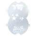 JPDTAP 106 Face Painting Double Stencil - Sleeping Mermaid