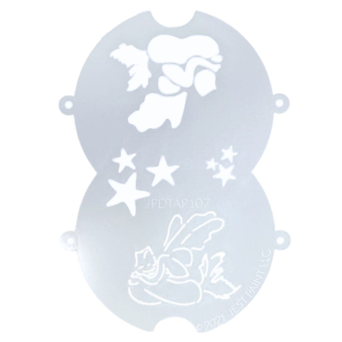 JPDTAP 107 Face Painting Double Stencil - Mermaid Fairy