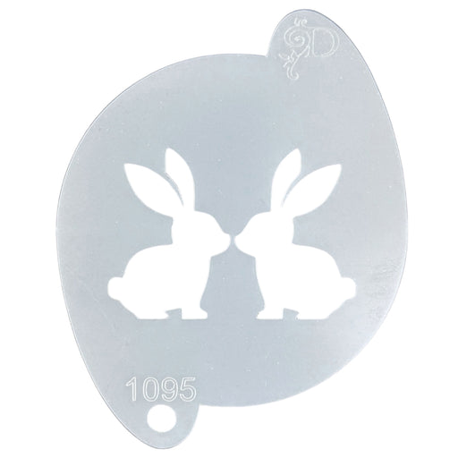 Diva Stencils | Face Painting Stencil | Cute Bunnies (1095)