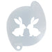 Diva Stencils | Face Painting Stencil | Cute Bunnies (1095)