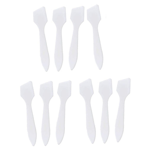 Spatula Applicators for Chunky Glitters - Short Angled WHITE -  Set of 10