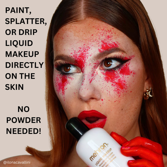 Mehron | Liquid Makeup - GLOW IN THE DARK - 4.5fl oz / 133ml Jar