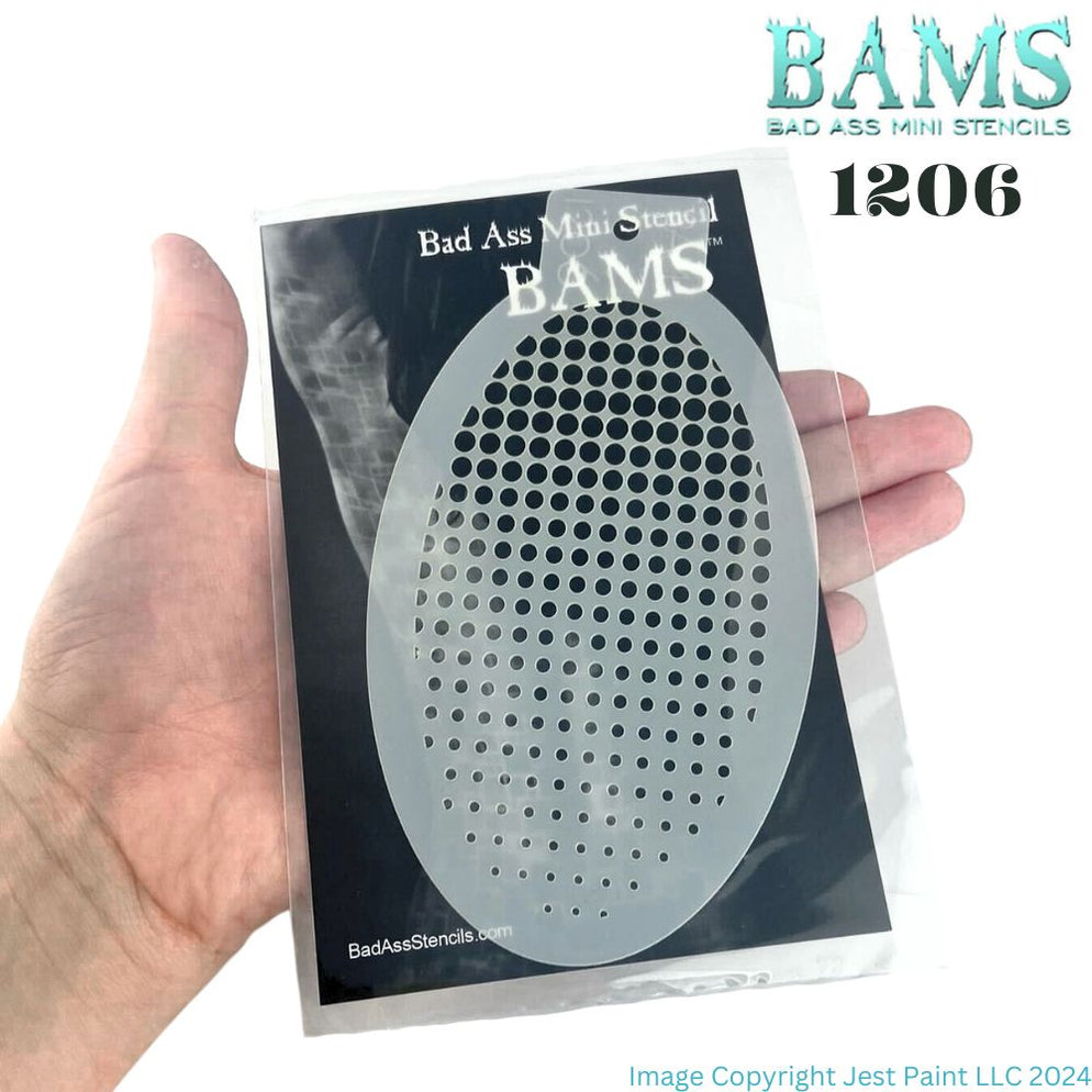 Bad Ass Mini 1206 - Face Painting Stencil - Dots — Jest Paint - Face ...