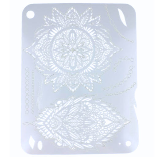 Tattoo Pro 120  - Body Painting Stencil -  Lace & Pearls