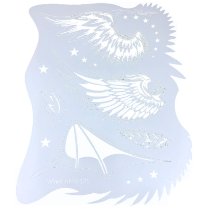 Tattoo Pro 121 - Body Painting Stencil - Wings