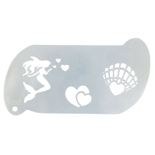 Diva Stencils | Face Painting Stencil | Valentine Mermaid (1252)