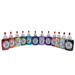 Art Factory |  Set of 12 Rainbow Jewel Opaque Body Glitters in BIG 1 oz Poofs in Clear Pouch