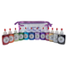 Art Factory |  Set of 12 Rainbow Jewel Opaque Body Glitters in BIG 1 oz Poofs in Clear Pouch