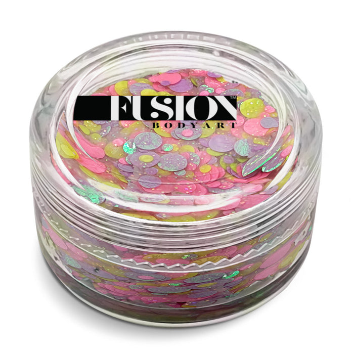 Fusion Body Art | Glitter Creams - UNICORN FRECKLES 10mL (UV Reactive)