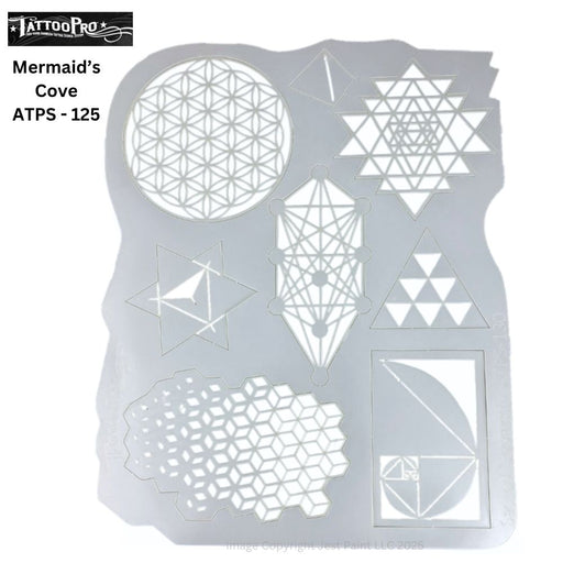 Tattoo Pro 130 - Body Painting Stencil - Sacred Geometry