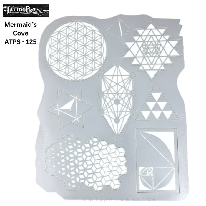 Tattoo Pro 130 - Body Painting Stencil - Sacred Geometry