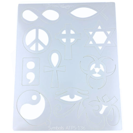 Tattoo Pro 136  - Body Painting Stencil - Symbols