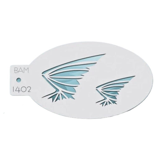 Bad Ass Mini 1402 - Face Painting Stencil - Bat Wing