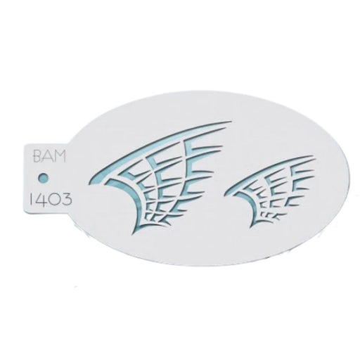 Bad Ass Mini 1403 - Face Painting Stencil - Dragon Wing