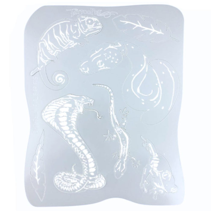 Tattoo Pro 140  - Body Painting Stencil - Scales & Tails