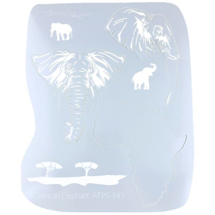 Tattoo Pro 145 - Body Painting Stencil - African Elephant