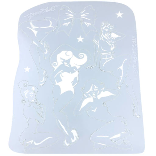 Tattoo Pro 149 - Body Painting Stencil - Pinup Girls