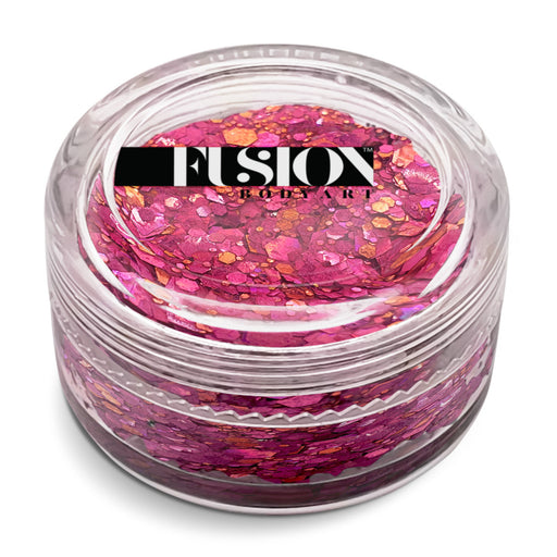 Fusion Body Art | Glitter Creams - PINK ROSES 10mL (Color Shifting)
