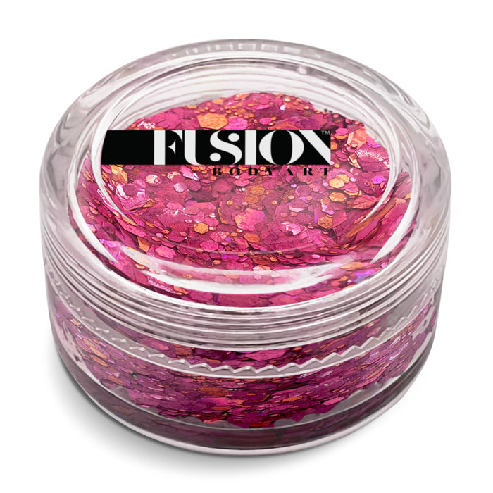 Fusion Body Art | Glitter Creams - PINK ROSES 10mL (Color Shifting)