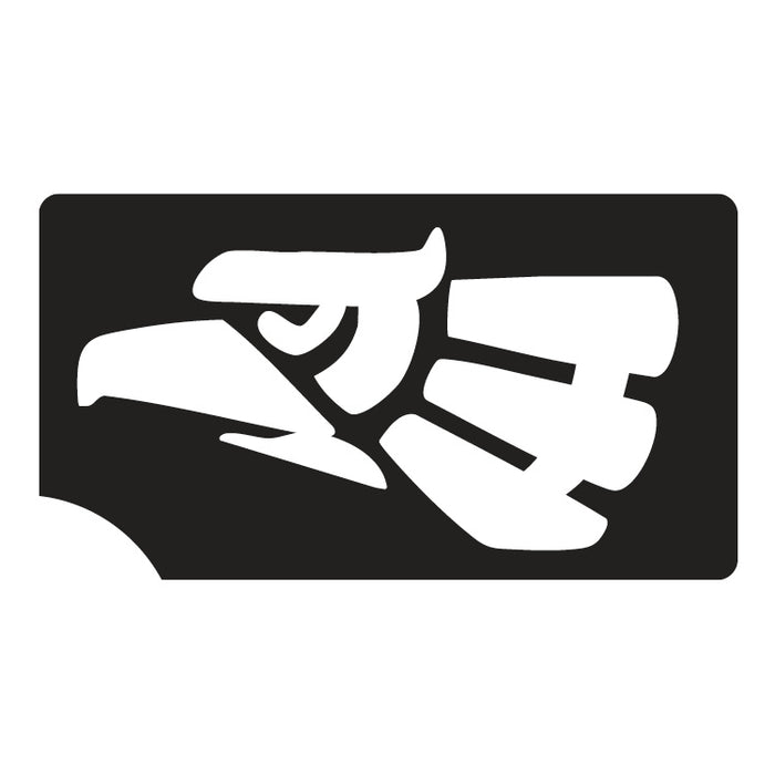 Art Factory | Glitter Tattoo Stencil - (150) Mexican Eagle - 5 Pack - #108