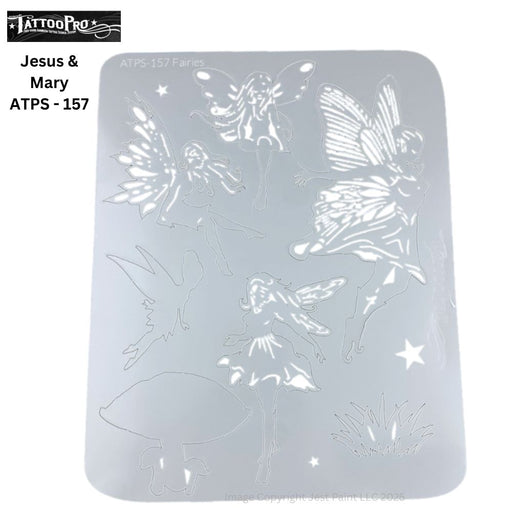Tattoo Pro 157 | Air Brush Body Painting Stencil - Fairies