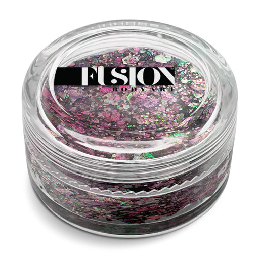 Fusion Body Art | Glitter Creams - LAVENDER FIELDS 10mL (UV Reactive & Color Shifting)
