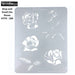 Tattoo Pro 189 | Air Brush Body Painting Stencil - Stop and Smell the Roses - Rose Tattoo Stencil